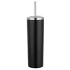 Taza Termo Portátil para Coche de 20 oz Sublimación Termo de Acero Inoxidable 304 Recubierto con Tapa de Popote Taza Recta Venta al por Mayor