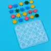 Molde de Resina de Cristal DIY Geométrico Mini Animal Copo de Nieve Forma Pendientes Joyería Colgante Fabricación Molde de Silicona