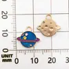 1 Dijes de Astronauta Estrella Luna Esmaltados de Aleación para Joyería DIY para Collar, Pulsera, Aretes