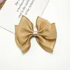 Accesorio de lazo grande de satén nacarado iridiscente para accesorios de pelo DIY hechos a mano, zapatos, bolsos, sombreros, ropa y decoración de ropa de muñecas
