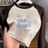 Blusa Térmica de Fleece para Meninas Outono Inverno 2026 Nova Blusa Escovada Infantil Roupa Íntima Camiseta Raglan de Manga Longa Outono Inverno