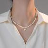 Gran Colección de Colgantes de Nácar Natural, Collares de Perlas Shijia, Lujo Accesible de Nicho de Gama Alta, Cadenas Elegantes para Clavícula, Collares Elegantes para Suéter