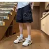 Shorts de Trabalho Cleanfit para Homens, Estilo High Street Tendência de Verão, Shorts Casuais de Bolso Grande Estilo Americano Comprimento do Joelho para Homens
