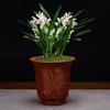 Maceta Orquídea Arena Púrpura Redonda Pintura Barro Antigua Escritorio Clásica Maceta Bonsái Planta Suculenta Pila Vieja Flor Planta Verde Venta al por Mayor