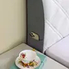 Funda gruesa acolchada de alta gama para cabecero de cama de dormitorio, funda suave para respaldo de cama de madera, funda antipolvo todo incluido para todas las estaciones