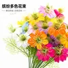 3 garfos 3 cabeças simulação Nigella Damascena Crisântemo Persa Flor de Seda Cerimônia de Casamento Salão de Casamento Caminho Arranjo de Flores Decoração Flor Falsa Material de Flor Artificial