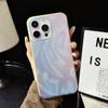 Funda de Teléfono iPhone16 con Pluma Colorida Láser y Onda de Agua para Apple 14 Diamante Alto Nivel 13 Funda Resistente a Caídas