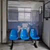 Sillas de Plástico con Respaldo para Cancha de Baloncesto, Sillas de Espera para Infusión Hospitalaria, Taburetes para Áreas Públicas de Parques, Asientos de Descanso para Exteriores