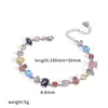 Nuevo Pulsera Geométrica Colorida de Zirconio de Acero Inoxidable de Amazon para Mujer, Pulsera de Lujo Ligero Nicho Incrustada con Diamantes al por Mayor