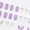 Comércio exterior Europa e Estados Unidos Cor Pura Taro Roxo Gentil Menina Ins Peças de Unhas Temperamento Puro Desejo Bela Armadura de Desgaste para Todos os Fósforos