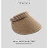 Sombrero de paja estilo coreano para mujer, estilo celebridad de Internet, con protección UV, de verano, de ala grande, para vacaciones