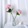 Hortensia simulada de rama grande transfronteriza, estilo europeo, para el hogar, boda, decoración floral, flor falsa, cinta hidratante, hortensia simulada