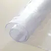 Mantel para Mesa de Café de Vidrio Suave y Plástico, Impermeable, Anti-quemaduras y a Prueba de Aceite, PVC Transparente, Protector de Mesa de Comedor, Borde Engrosado de 5 mm