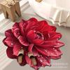 Novo Tapete 3D HD de Flores para Sala de Estar, Cabeceira, Antiderrapante, Absorvente, Doméstico, Banheiro, Entrada de Banheiro, Cozinha