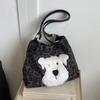Bolso con Estampado de Leopardo para Mujer, Gran Capacidad, Nuevo Bolso de Hombro de Compras Casual Otoño e Invierno 2026, Bolso Tote de Dibujos Animados para Viajes