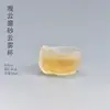 Wg6Q Taza de Té Cerámica Kung Fu Juego de Té Taza de Té Azul y Blanco Taza de Maestro Taza Individual Porcelana Blanca Pintada a Mano Arena Púrpura