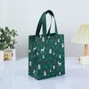 Bolsa No Tejida Recubierta Transfronteriza Bolso de Mano Navideño Embalaje de Ropa Personalizado Bolso de Compras Plegable Estéreo