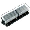 Caja de fusibles para automóvil de inserción mediana, 8 entradas, 8 salidas, portafusibles para automóvil de 8 vías [para cabello lacio]