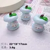 Gatinho 3D Caroço de Maçã DIY Grampo de Cabelo Elástico Sapato de Madeira Flor Pingente de Celebridade da Internet Acessório para Capa de Celular Peças de Resina