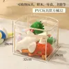Cesta de armazenamento de brinquedos à prova d'água multifuncional para crianças, recipiente de armazenamento transparente e portátil para lanches, brinquedos e livros