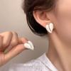 Pendientes elegantes de amor de Corea del Sur para mujer, verano 2024, nuevos pendientes elegantes de nicho de moda, pendientes avanzados