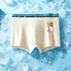 Ropa Interior para Niños, Malla de Seda de Hielo, Estilo Delgado de Verano, Estampado Lindo, Calzoncillos tipo Bóxer para Niños Medianos y Grandes, Bóxers para Estudiantes
