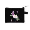 Nuevo Monedero Digital de Flores 26 Bolsa para Monedas Estampada Conveniente para Niños Bolsa para Llaves de Moda Bolsa para Almacenamiento de Identificación