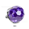 Brincos de Titânio F136 com Zircônia em Forma de Bola e Três Garras, Piercings de Língua, Piercings de Lábio de Titânio, Piercings de Hélice, Joias para Piercing