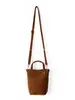 Bolso Cruzado de Ante RPET Transfronterizo Bolso de Axila de Ante RPET Bolso Cubo Retro Fábrica de Personalización