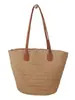 Bolsas tejidas de paja personalizadas para mujer 2026 Nuevo bolso de hombro de verano para viajes de vacaciones Bolso tote de moda para el trabajo
