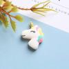Accesorios de Resina Galleta de Unicornio Arcoíris Barniz Escarchado DIY Funda para Teléfono Móvil Horquilla Material Cuerda de Cuero Pegamento Accesorios para el Cabello