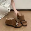 Sandalias de Verano Retro Bohemias con Borlas y Cuña de Suela Gruesa para Mujer 2026