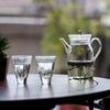 Ventas Directas de Fábrica Tetera de Vidrio Verde de Borosilicato Resistente al Calor Tetera Estilo Japonés con Flores Set de Té Kung Fu