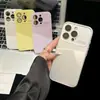 Capa de Celular Casual Macaron Cor Pura Janela Grande Adequada para iPhone17Promax Apple 16Pro Cobertura Total 15P