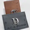 Etiqueta de Metal e Couro Personalizada Couro PU Metal Embossado Couro Estampagem a Quente Marca de Couro Etiqueta de Couro com Logo Impresso
