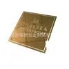 Suministro de 201 letreros de acero inoxidable estampados de metal cepillado placa de identificación de aleación de aluminio óxido láser LOGO