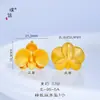 Colgante de hebilla con cierre Ruyi de calabaza de loto de Puzuo, chapado en oro, resistente al color, para mujer.