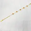 Europa y Estados Unidos tendencia de moda transfronteriza nuevo color estrella circón acero inoxidable chapado en oro pulsera joyería para damas venta al por mayor