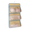 Bolsa de almacenamiento colgante para ropa interior, bolsa colgante mágica para guardar calcetines, organizador de calcetines de pared para armario de dormitorio estudiantil