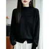 Cárdigan suéter de ganchillo 100% algodón puro de cuello medio para mujer, nuevo estilo otoño e invierno, casual y estilizado, top de punto versátil
