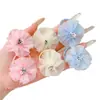 Goma para el pelo de flor de dopamina para niños, goma elástica dulce y linda para coleta de niñas, accesorio para el pelo