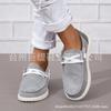 En stock todo el año 2023primavera y otoño nuevos comercio exterior talla grande zapatos de una capa planos casuales con cordones zapatos de gamuza