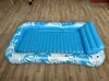 Cama Flutuante Folha de Bordo Inflável Anel de Natação Adulto Encosto Brinquedo Flutuante para Brincar na Água Reclinável com Protetor Solar