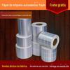 Papel Etiqueta Pet Prata Placa de Identificação de Eletrodoméstico Adesivo Autoadesivo Papel Pet Prata Fosco Máquina de Etiqueta com Código de Barras Resistente a Altas Temperaturas