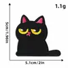 Patches de Bordado Computadorizado Patches de Desenho Animado Patches de Tecido Bordado Patches Termocolantes para Roupas Patches Adesivos Gato Gato Preto Diário Uso Diário