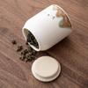 Fabricante de Latas de Té de Jade Grasa de Cordero, Latas Selladas de Alta Gama, Latas Domésticas para Almacenamiento de Té, Almacén de Cerámica para Té Negro Pu'Er Chino
