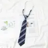 Camisa Uniforme Sin Estudiantes Borgoña jk Corbata para Mujer Estilo Japonés Estilo Preppy Rayas Foto de Graduación Corbata Pequeña para Hombre