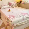 Conjunto de lençóis de cama de veludo com floco de neve, três peças, marca Simmons, à prova de sujeira e poeira, forrado com fleece para o inverno, capa protetora de cobertura total, estilo de capa de cama taiwanesa