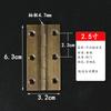 Bisagra Oculta de Cobre Puro Antiguo Chino para Puerta de Gabinete, Bisagra Plegable de Latón para Puerta de Madera, Bisagra para Caja de Madera de Alcanfor, Bisagra con Carcasa de Cobre Completo