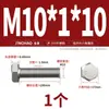 Tornillo Hexagonal Externo de Rosca Fina de Acero Inoxidable 304 M6M8M10M12M14M16M18M20*1/1.25/1.5